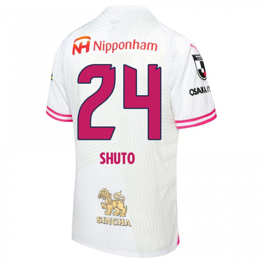 Niño Camiseta Nozomi Shuto #24 Blanco Rosa 2ª Equipación 2024/25 La Camisa México