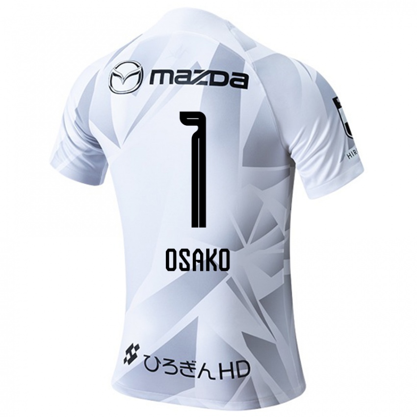 Niño Camiseta Keisuke Osako #1 Blanco Gris Negro 2ª Equipación 2024/25 La Camisa México