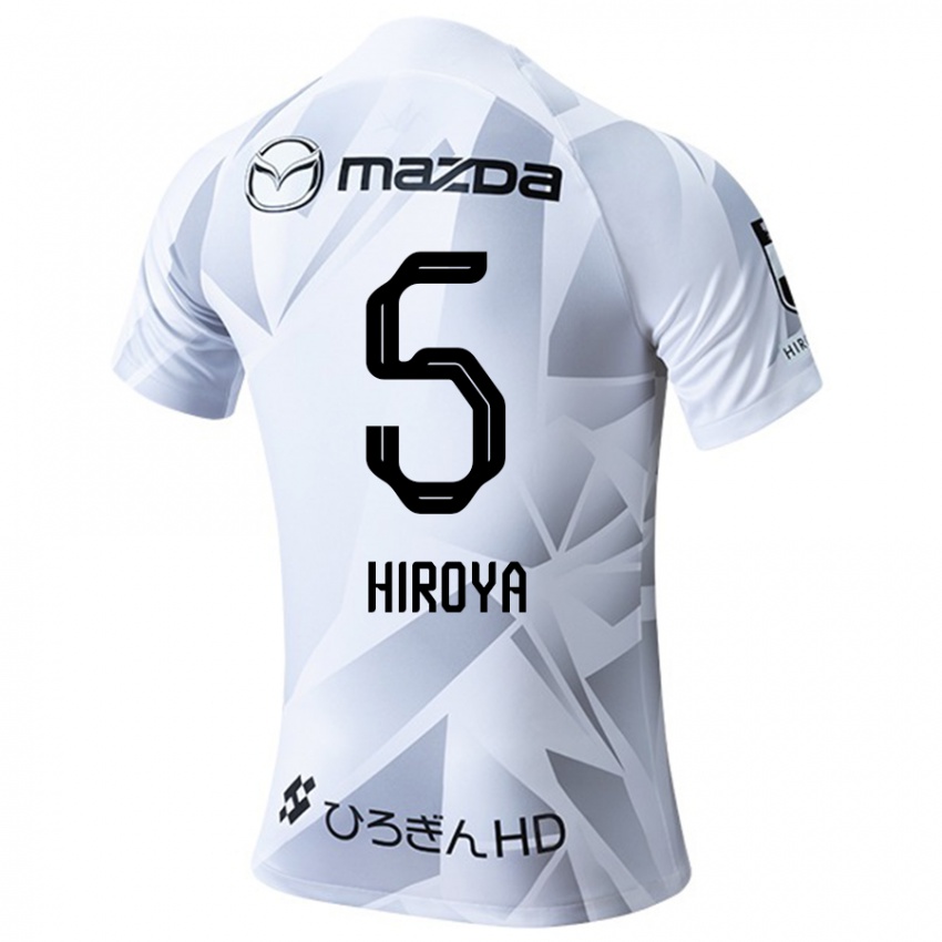 Niño Camiseta Hiroya Matsumoto #5 Blanco Gris Negro 2ª Equipación 2024/25 La Camisa México