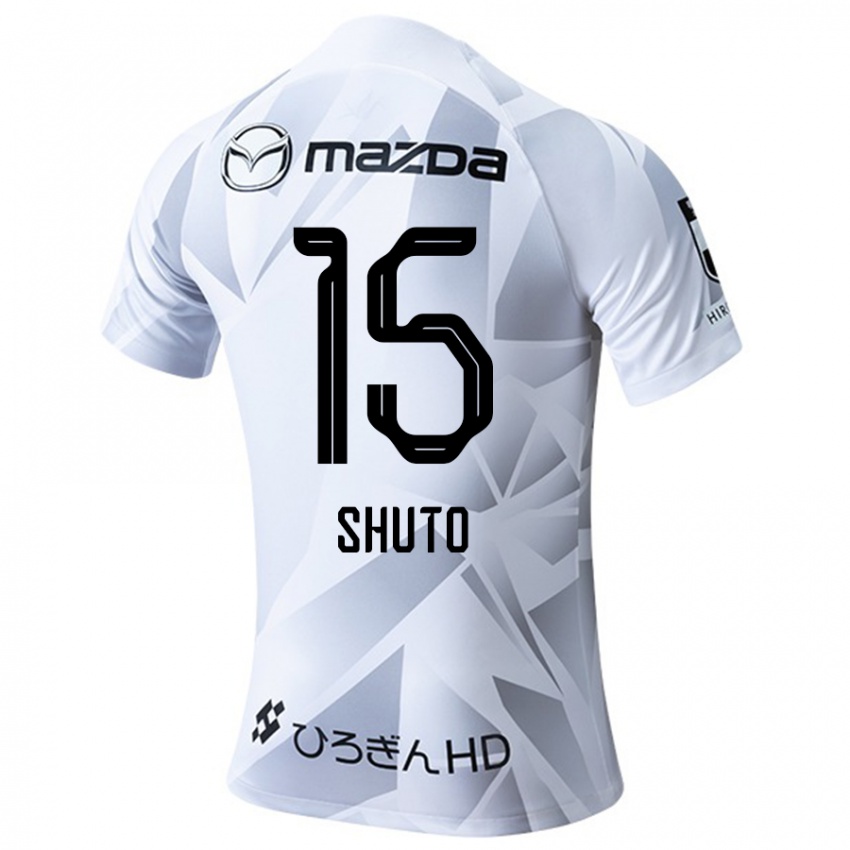 Niño Camiseta Shuto Nakano #15 Blanco Gris Negro 2ª Equipación 2024/25 La Camisa México