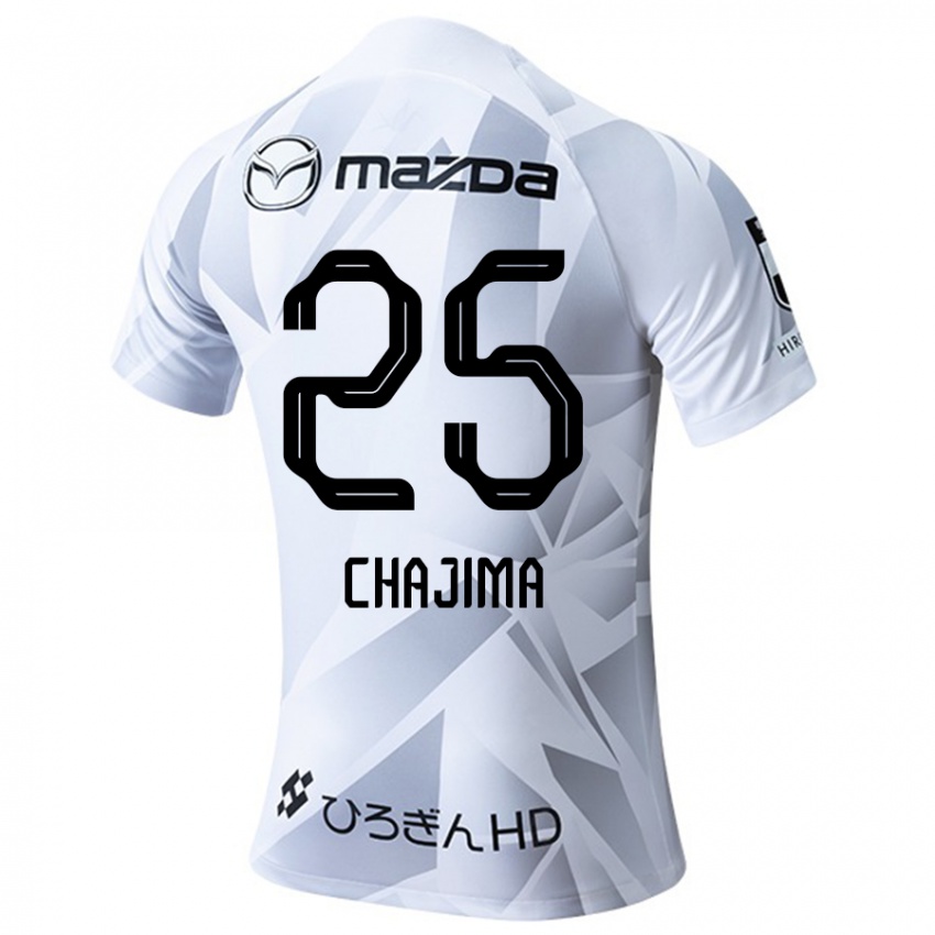 Niño Camiseta Yusuke Chajima #25 Blanco Gris Negro 2ª Equipación 2024/25 La Camisa México