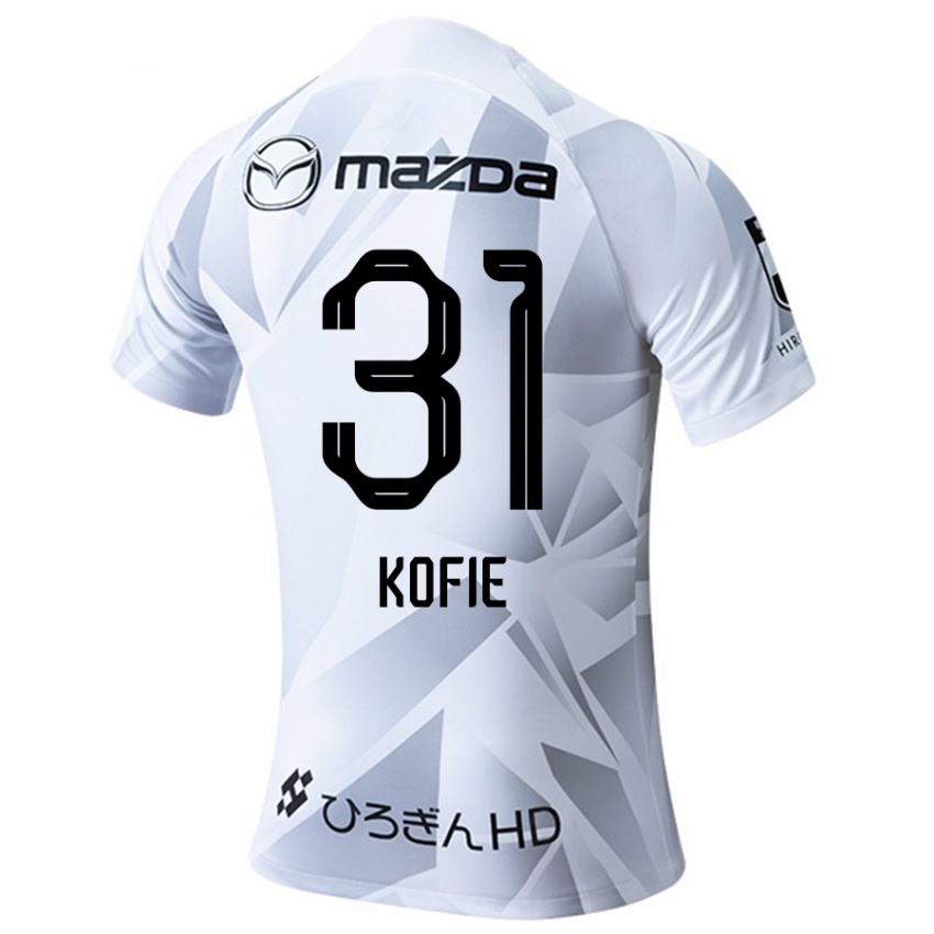 Niño Camiseta Shota Kofie #31 Blanco Gris Negro 2ª Equipación 2024/25 La Camisa México