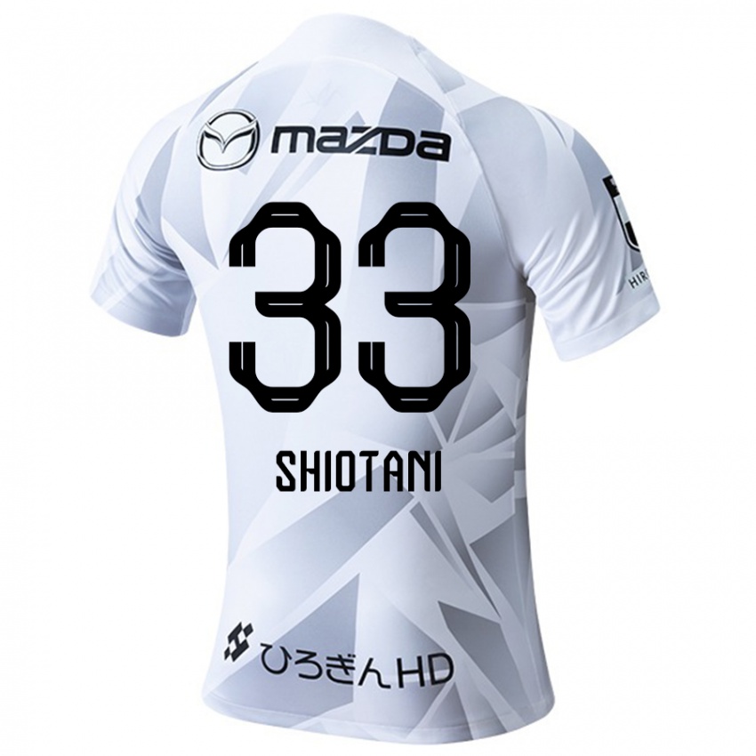 Niño Camiseta Tsukasa Shiotani #33 Blanco Gris Negro 2ª Equipación 2024/25 La Camisa México