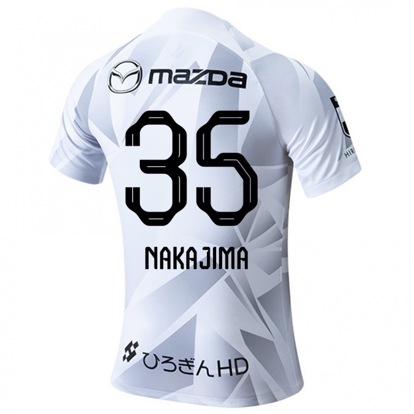 Niño Camiseta Yotaro Nakajima #35 Blanco Gris Negro 2ª Equipación 2024/25 La Camisa México