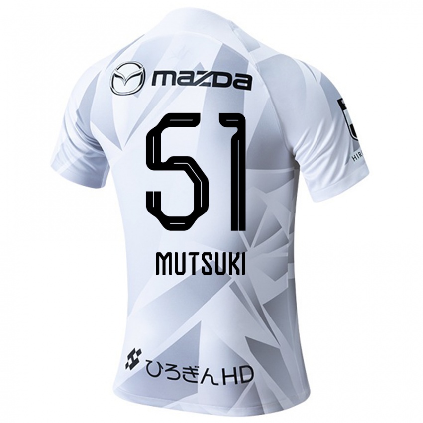 Niño Camiseta Mutsuki Kato #51 Blanco Gris Negro 2ª Equipación 2024/25 La Camisa México