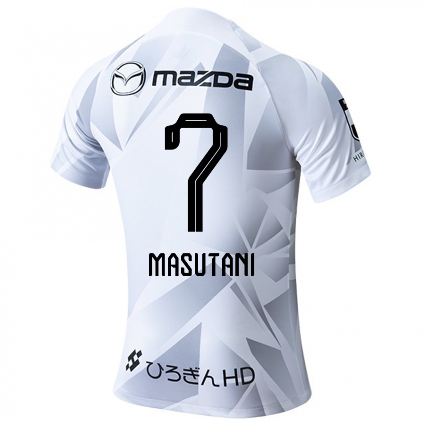 Niño Camiseta Ayuki Masutani #7 Blanco Gris Negro 2ª Equipación 2024/25 La Camisa México