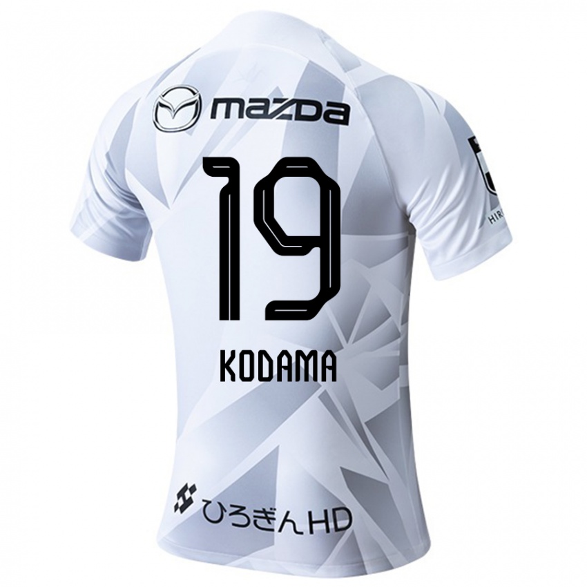 Niño Camiseta Tsukasa Kodama #19 Blanco Gris Negro 2ª Equipación 2024/25 La Camisa México