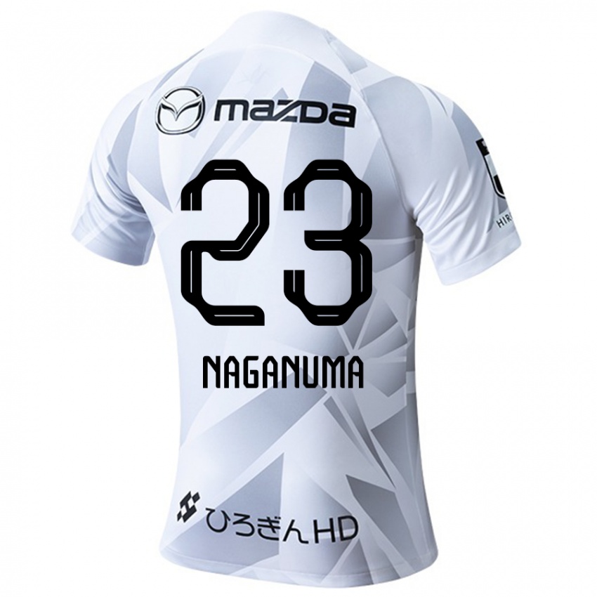 Niño Camiseta Seimei Naganuma #23 Blanco Gris Negro 2ª Equipación 2024/25 La Camisa México