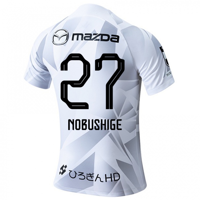 Niño Camiseta Ryojiro Nobushige #27 Blanco Gris Negro 2ª Equipación 2024/25 La Camisa México