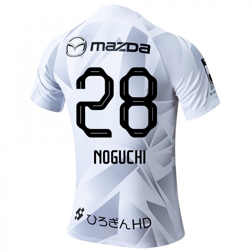 Niño Camiseta Rento Noguchi #28 Blanco Gris Negro 2ª Equipación 2024/25 La Camisa México