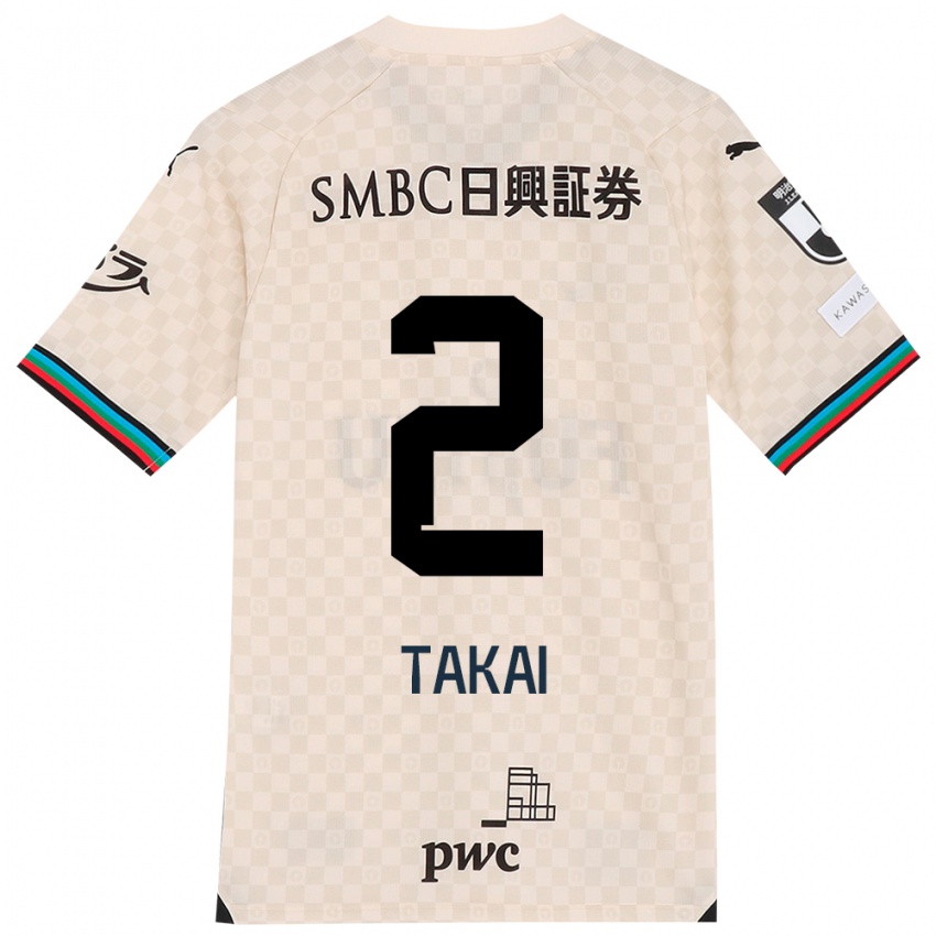 Niño Camiseta Kota Takai #2 Blanco Gris 2ª Equipación 2024/25 La Camisa México