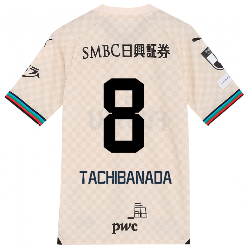 Niño Camiseta Kento Tachibanada #8 Blanco Gris 2ª Equipación 2024/25 La Camisa México