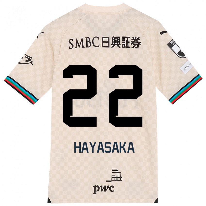 Niño Camiseta Yuki Hayasaka #22 Blanco Gris 2ª Equipación 2024/25 La Camisa México