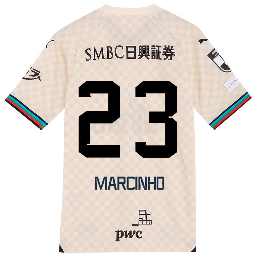 Niño Camiseta Marcinho #23 Blanco Gris 2ª Equipación 2024/25 La Camisa México