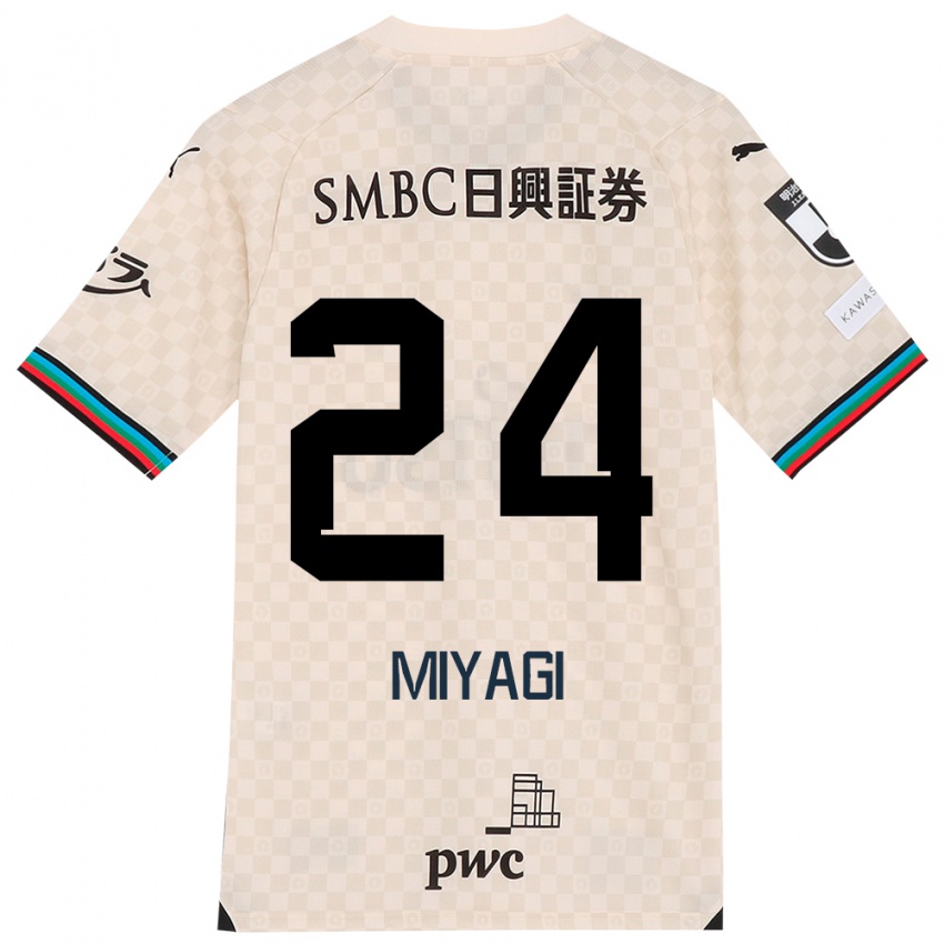 Niño Camiseta Ten Miyagi #24 Blanco Gris 2ª Equipación 2024/25 La Camisa México