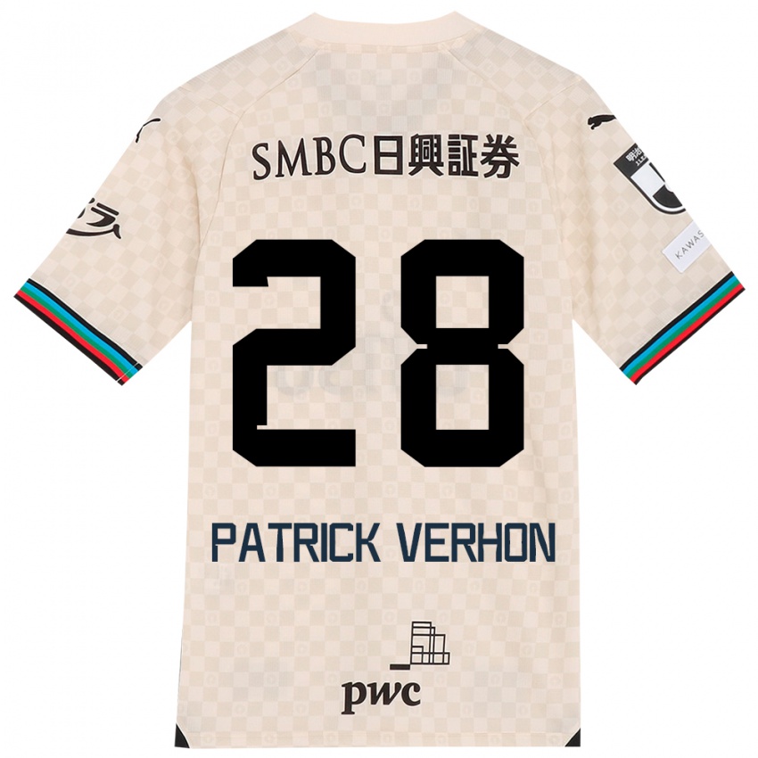 Niño Camiseta Patrick Verhon #28 Blanco Gris 2ª Equipación 2024/25 La Camisa México