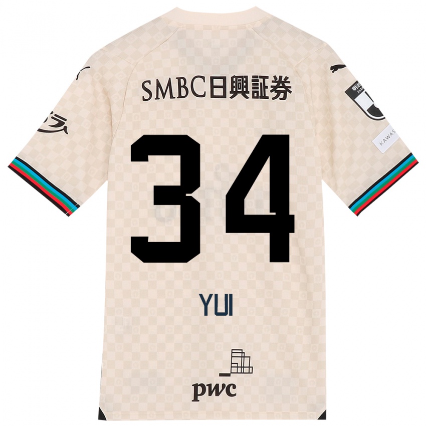 Niño Camiseta Kota Yui #34 Blanco Gris 2ª Equipación 2024/25 La Camisa México