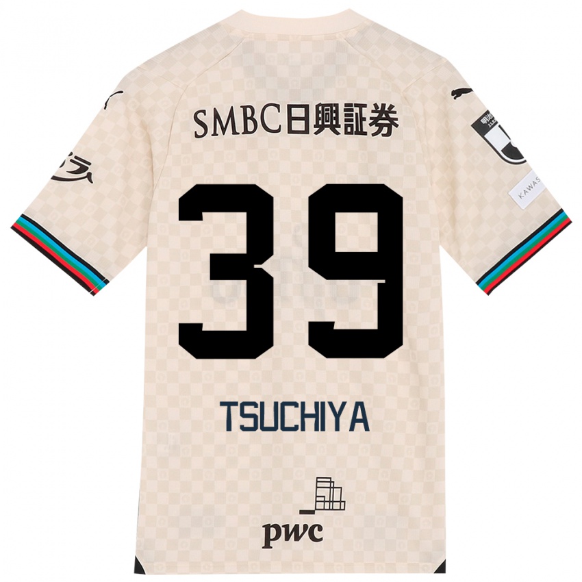 Niño Camiseta Kaito Tsuchiya #39 Blanco Gris 2ª Equipación 2024/25 La Camisa México