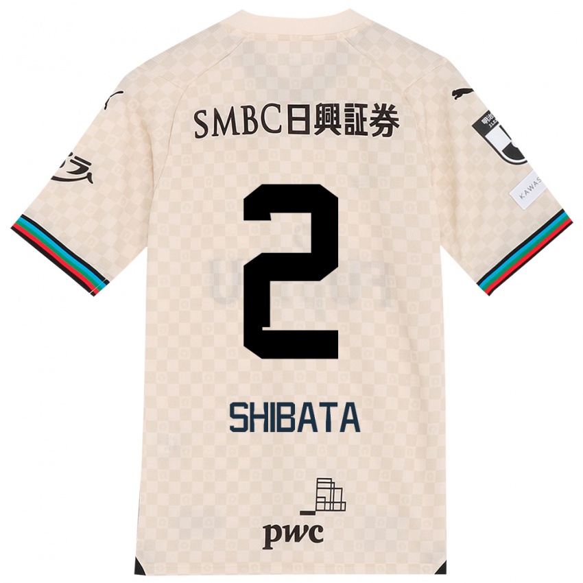 Niño Camiseta Shotaro Shibata #2 Blanco Gris 2ª Equipación 2024/25 La Camisa México