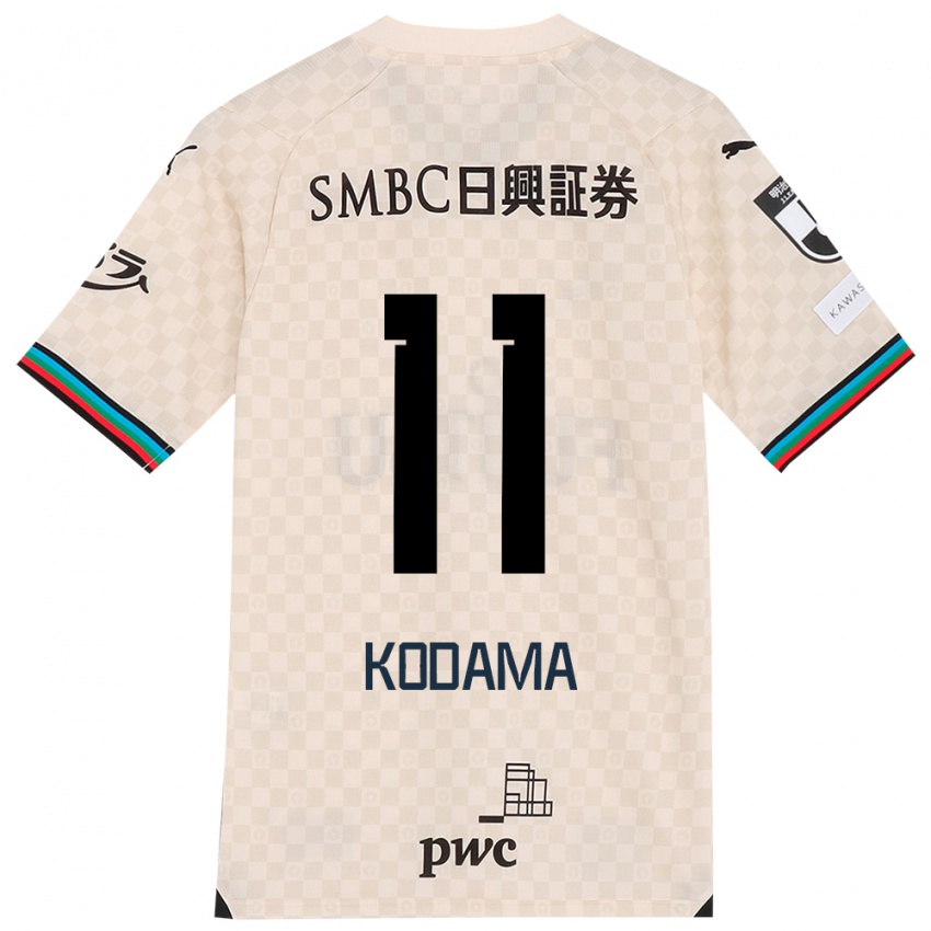 Niño Camiseta Shotaro Kodama #11 Blanco Gris 2ª Equipación 2024/25 La Camisa México