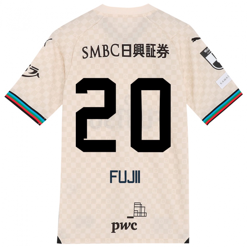 Niño Camiseta Rensuke Fujii #20 Blanco Gris 2ª Equipación 2024/25 La Camisa México