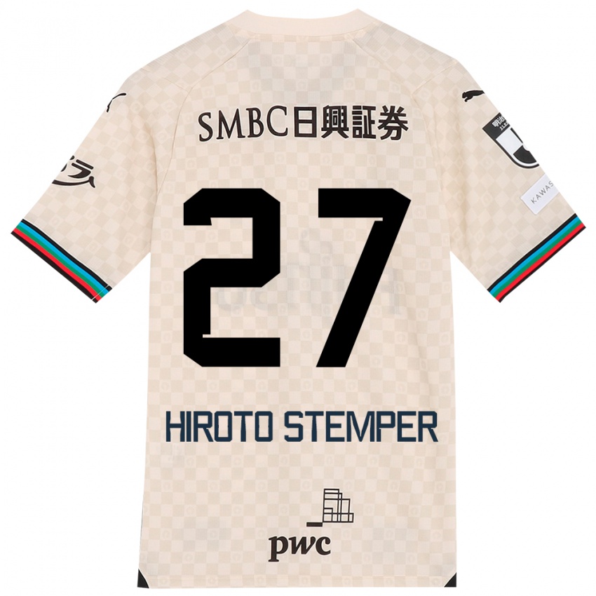 Niño Camiseta Luka Hiroto Stemper #27 Blanco Gris 2ª Equipación 2024/25 La Camisa México