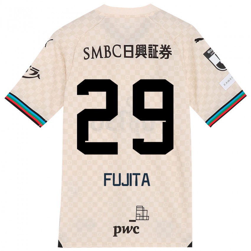 Niño Camiseta Asuto Fujita #29 Blanco Gris 2ª Equipación 2024/25 La Camisa México