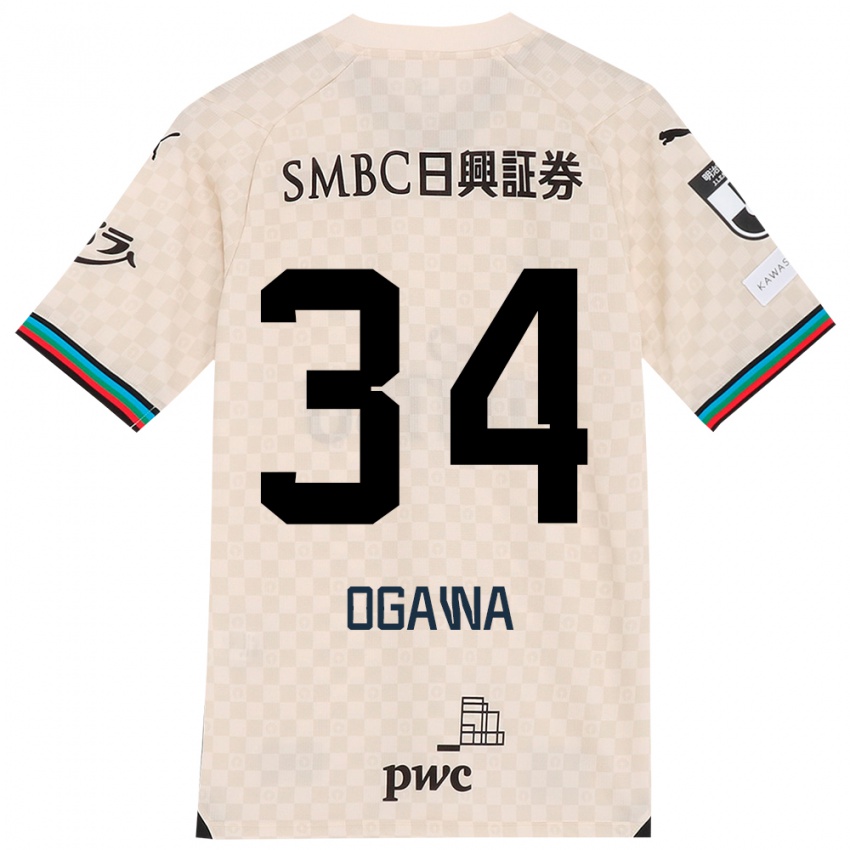 Niño Camiseta Hiroto Ogawa #34 Blanco Gris 2ª Equipación 2024/25 La Camisa México