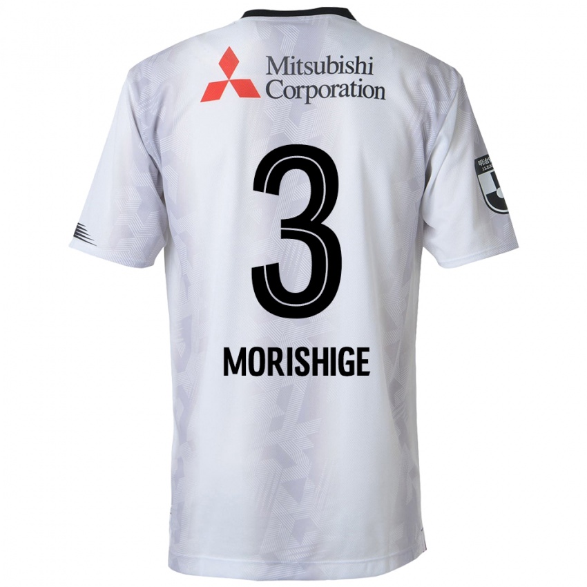 Niño Camiseta Masato Morishige #3 Blanco Negro 2ª Equipación 2024/25 La Camisa México