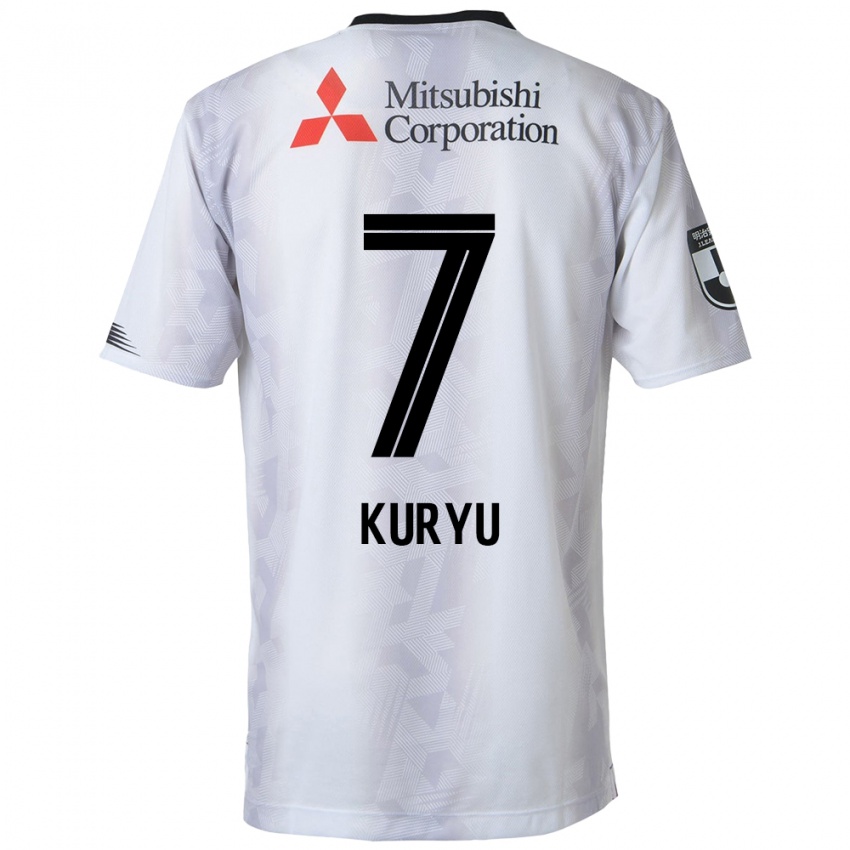 Niño Camiseta Kuryu Matsuki #7 Blanco Negro 2ª Equipación 2024/25 La Camisa México