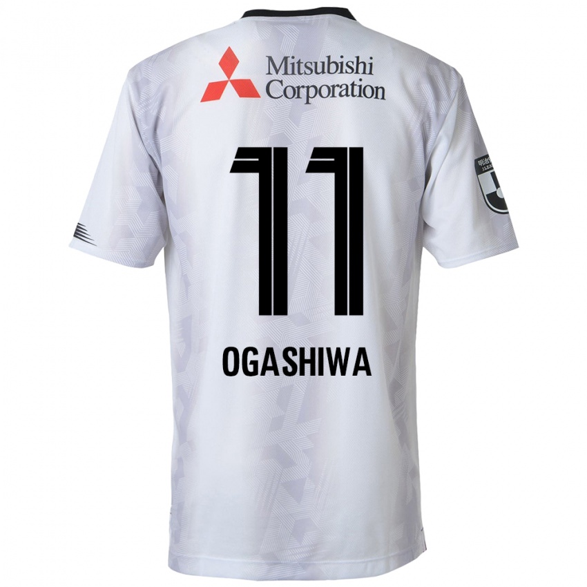 Niño Camiseta Tsuyoshi Ogashiwa #11 Blanco Negro 2ª Equipación 2024/25 La Camisa México