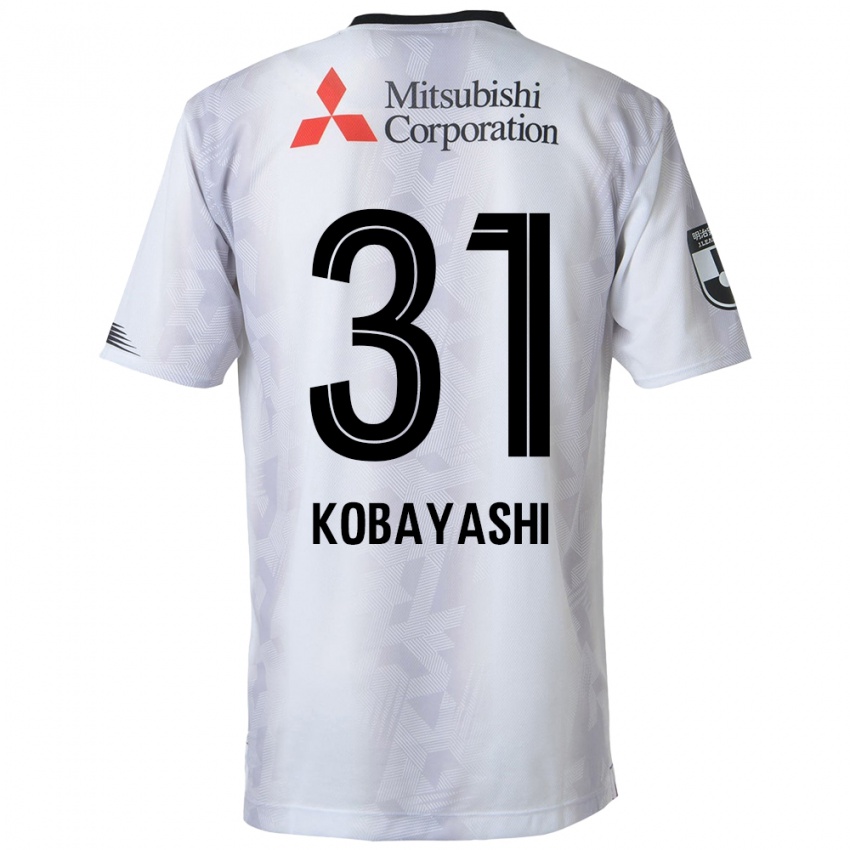 Niño Camiseta Masataka Kobayashi #31 Blanco Negro 2ª Equipación 2024/25 La Camisa México