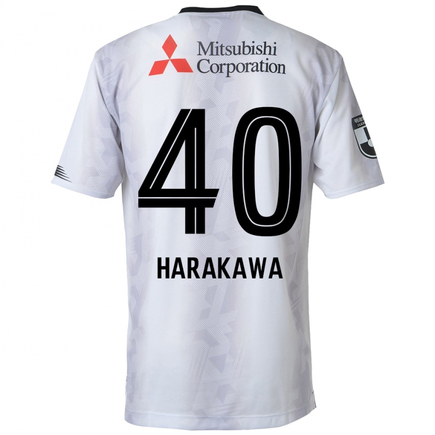 Niño Camiseta Riki Harakawa #40 Blanco Negro 2ª Equipación 2024/25 La Camisa México