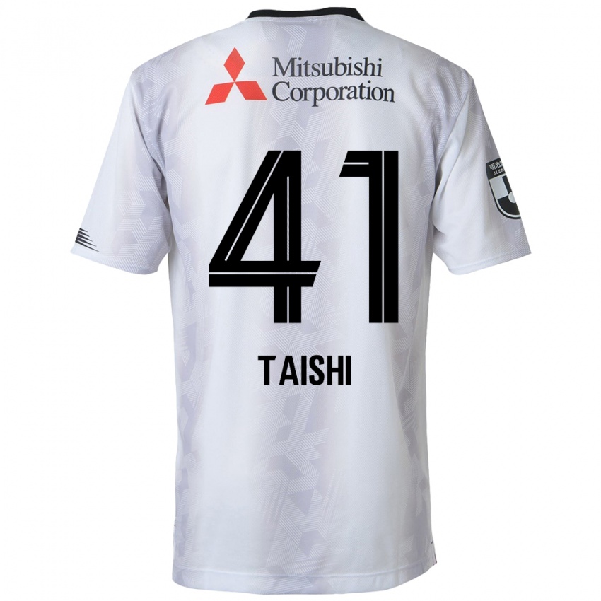 Niño Camiseta Taishi Brandon Nozawa #41 Blanco Negro 2ª Equipación 2024/25 La Camisa México