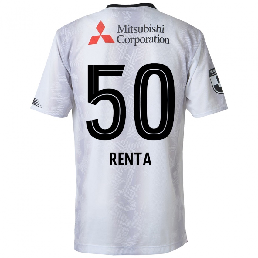 Niño Camiseta Renta Higashi #50 Blanco Negro 2ª Equipación 2024/25 La Camisa México