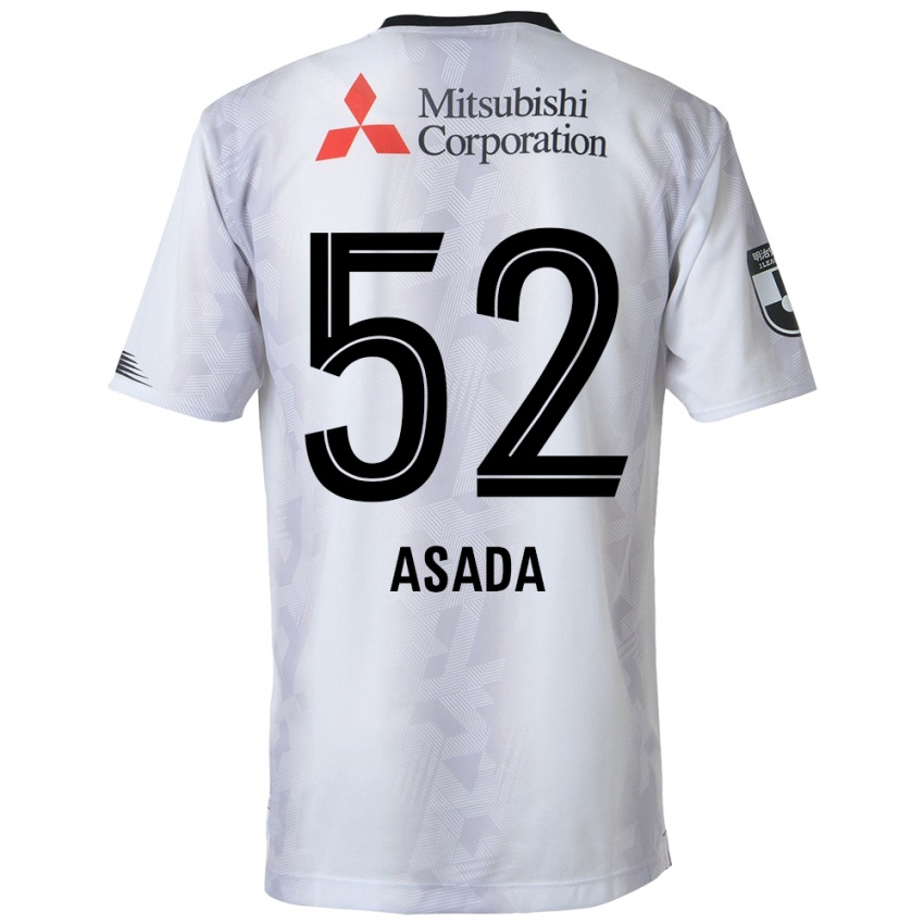 Niño Camiseta Rui Asada #52 Blanco Negro 2ª Equipación 2024/25 La Camisa México