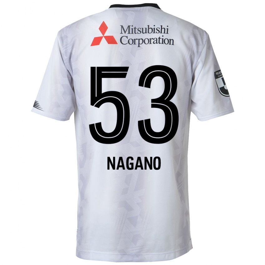 Niño Camiseta Shuto Nagano #53 Blanco Negro 2ª Equipación 2024/25 La Camisa México