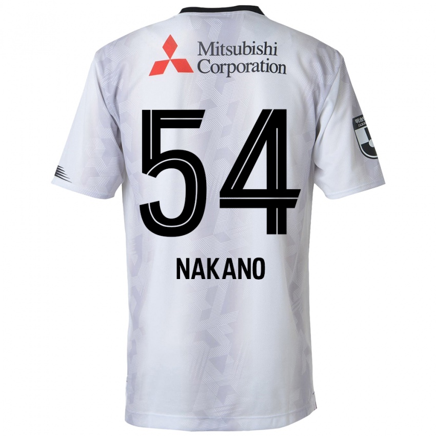 Niño Camiseta Yui Nakano #54 Blanco Negro 2ª Equipación 2024/25 La Camisa México