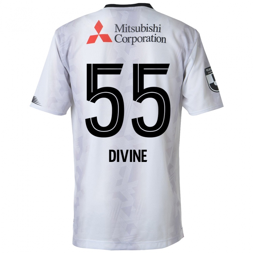 Niño Camiseta Divine Chinedu Otani #55 Blanco Negro 2ª Equipación 2024/25 La Camisa México