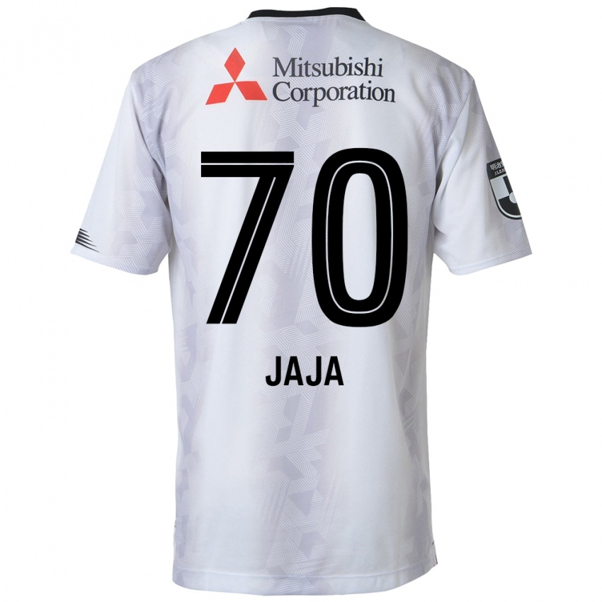 Niño Camiseta Jája Silva #70 Blanco Negro 2ª Equipación 2024/25 La Camisa México