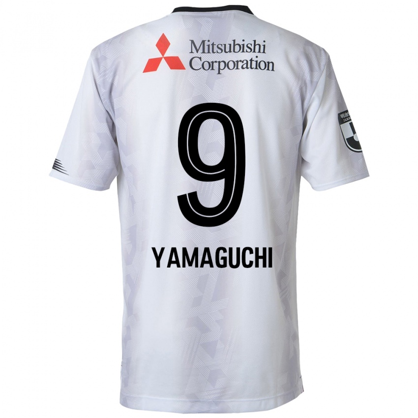 Niño Camiseta Taiyo Yamaguchi #9 Blanco Negro 2ª Equipación 2024/25 La Camisa México