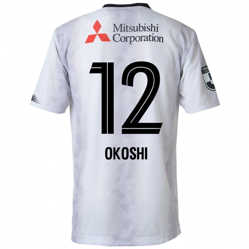 Niño Camiseta Yutaha Okoshi #12 Blanco Negro 2ª Equipación 2024/25 La Camisa México