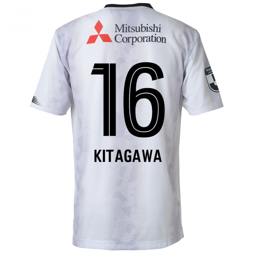 Niño Camiseta Rento Kitagawa #16 Blanco Negro 2ª Equipación 2024/25 La Camisa México