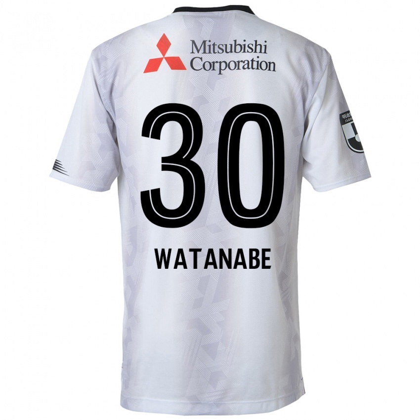 Niño Camiseta Matthew Watanabe #30 Blanco Negro 2ª Equipación 2024/25 La Camisa México