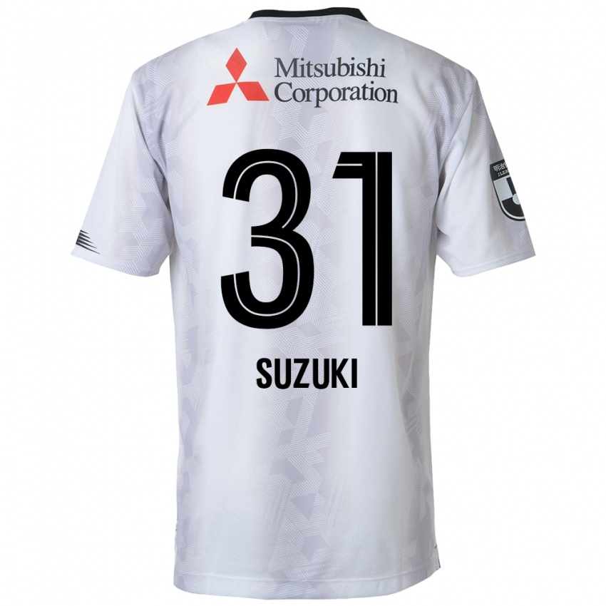 Niño Camiseta Kaede Suzuki #31 Blanco Negro 2ª Equipación 2024/25 La Camisa México