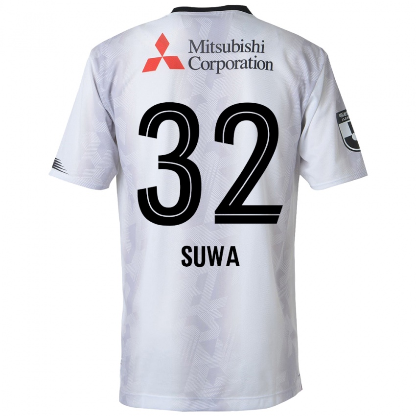 Niño Camiseta Keita Suwa #32 Blanco Negro 2ª Equipación 2024/25 La Camisa México