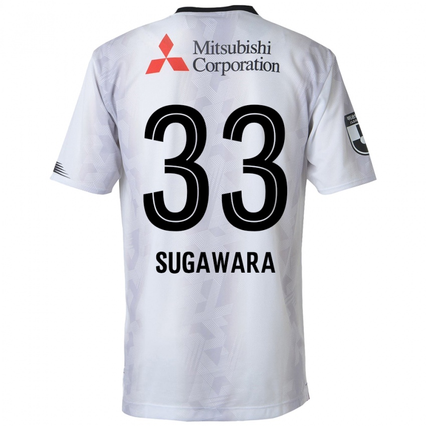 Niño Camiseta Yuta Sugawara #33 Blanco Negro 2ª Equipación 2024/25 La Camisa México