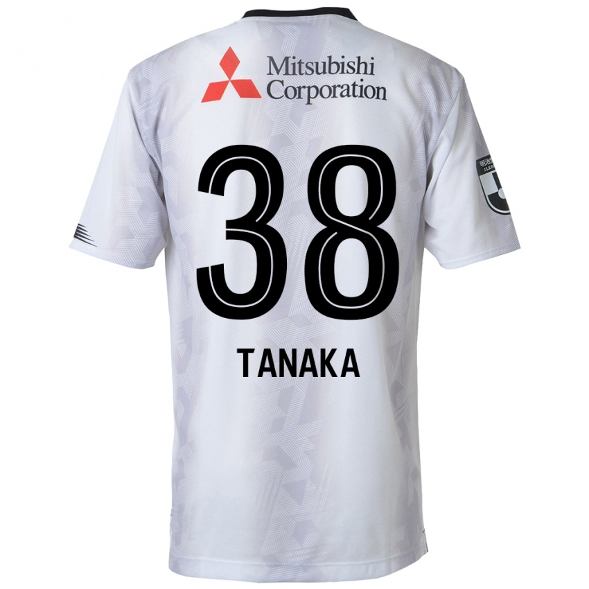 Niño Camiseta Kio Tanaka #38 Blanco Negro 2ª Equipación 2024/25 La Camisa México