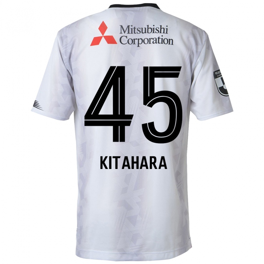 Niño Camiseta Maki Kitahara #45 Blanco Negro 2ª Equipación 2024/25 La Camisa México