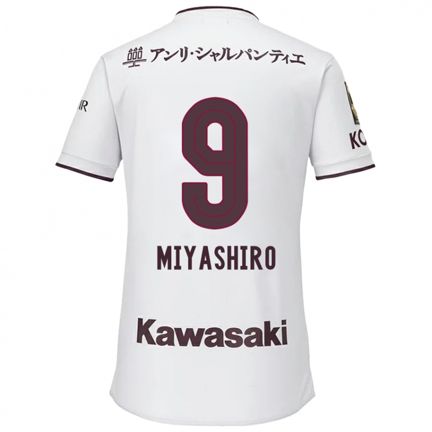 Niño Camiseta Taisei Miyashiro #9 Blanco Rojo 2ª Equipación 2024/25 La Camisa México